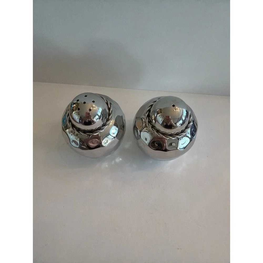 Mary Jurek Design Miranda Hammered Stainless Steel Salt & Pepper Shakers‎